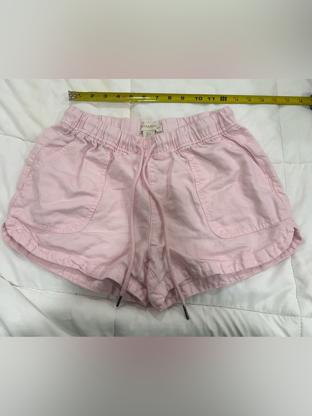 Cynthia Rowley Linen Blend Pink Pull On Shorts Size Small